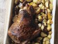 Lammkeule mit Honig glasiert dazu Kartoffeln Rezept