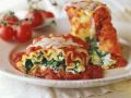 Lasagne mit Spinat und Tomatensoße Rezept