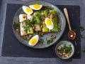 Lauch mit hartgekochten Eiern und Vinaigrette Rezept