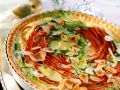 Lauch-Paprika-Quiche mit Mandeln Rezept
