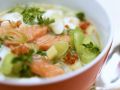 Lauchsuppe mit Lachs Rezept