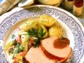 Leberkäse mit Paprikagemüse Rezept