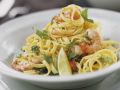 Limetten-Pasta mit Garnelen Rezept
