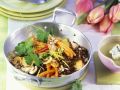 Linsen-Gemüsepfanne mit Champignons Rezept
