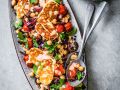 Linsen-Kichererbsen-Salat mit Halloumi Rezept