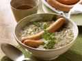 Linseneintopf mit Würstchen Rezept