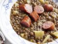 Linsensuppe mit Würstchen Rezept