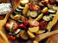 Mediterranes Ofengemüse mit Kräuterquark Rezept