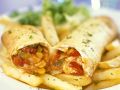 Mexico-Wraps mit selbstgemachten Pommes Rezept
