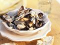 Miesmuscheln in Knoblauch-Sahnesoße Rezept