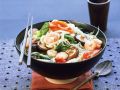 Misosuppe mit Nudeln und Garnelen Rezept