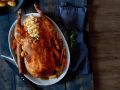 Mit Apfelsauerkraut gefüllte Gans Rezept