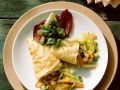 Mit Gemüse gefüllte Pfannkuchen Rezept