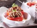 Mit Hackfleisch gefüllte Tomaten Rezept