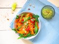Möhren-Tagliatelle mit Avocado-Pesto Rezept