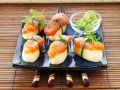 Nigiri mit Kartoffel und Lachs Rezept