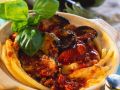 Nudelauflauf mit Hackfleisch und Auberginen Rezept