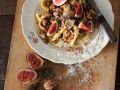 Nudeln mit Feigen, Nüssen und Käse Rezept