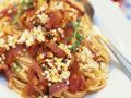 Nudeln mit Pancetta-Tomatensauce Rezept