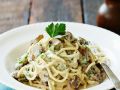 Nudeln mit Sahne-Pilzsauce Rezept