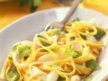 Nudeln mit Spargel und Zuckerschoten Rezept