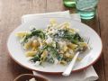 Nudeln mit Spinat und Frischkäse Rezept