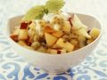 Obstsalat mit Schlagsahne Rezept