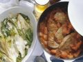 Ochsenfleisch mit geschmortem Endiviengemüse Rezept