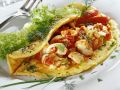 Omelett mit Champignons und Tomaten Rezept