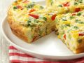 Omelett mit Nudeln und buntem Gemüse (Frittata veneta) Rezept