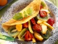 Omelett mit Obstsalat Rezept