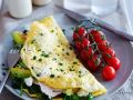 Omelett mit Spinat-Avocadofüllung Rezept
