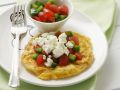 Omelett mit Tomate, Gurke und Schafskäse Rezept