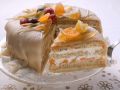Orangen-Marzipan-Torte mit kandiertem Obst Rezept