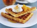 Orangenwaffeln mit Ahornsirup Rezept
