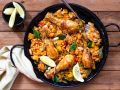 Paella valencianische Art mit Hähnchen Rezept