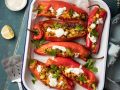 Paprika gefüllt mit Bulgur und Halloumi Rezept