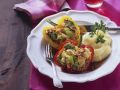 Paprika mit Hack-Gemüse-Füllung Rezept
