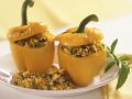 Paprika mit Reis gefüllt Rezept