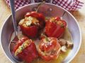 Paprikaschoten mit Pilzen und Semmelteig gefüllt Rezept