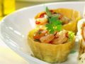 Parmesanhippen mit Shrimps Rezept