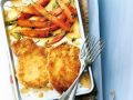 Parmesanschnitzel mit Möhrengemüse Rezept