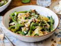 Pasta mit grünem Spargel und Gorgonzola Rezept