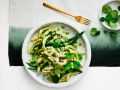 Pasta mit Kapuzinerkresse und Bohnen Rezept