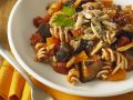 Pasta mit Paprika-Auberginen-Sauce Rezept