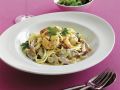 Pasta mit Pilzen und Shrimps Rezept