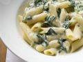 Pasta mit sahniger Spinatsoße Rezept