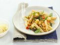 Pasta mit Tomaten, Zucchini und Auberginen Rezept