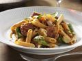 Pasta mit Wurst-Spinat-Soße Rezept