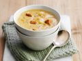 Pastinakencremesuppe mit Croûtons Rezept